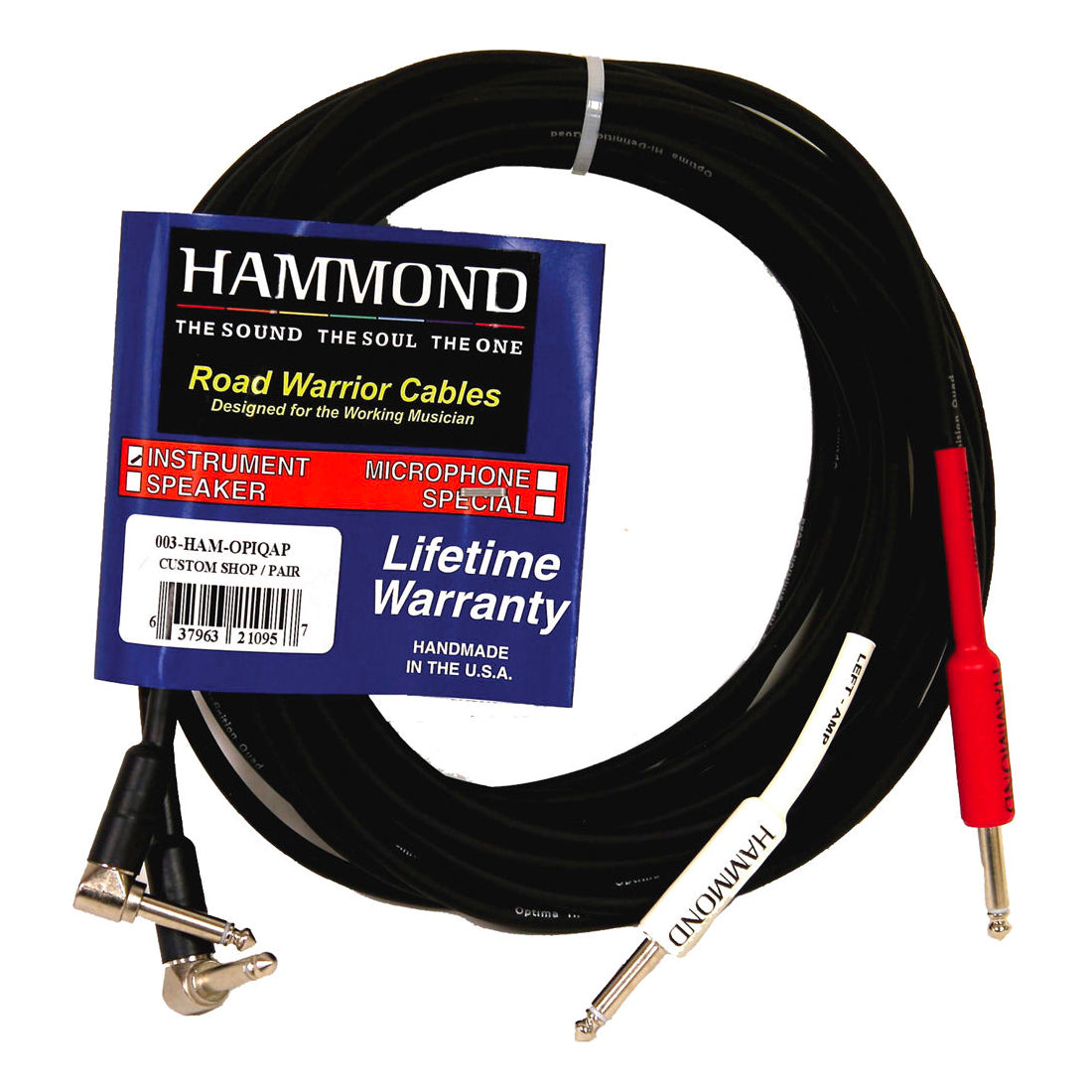 Hammond OPIQAP Custom Series Quad Core 15 Foot Cable