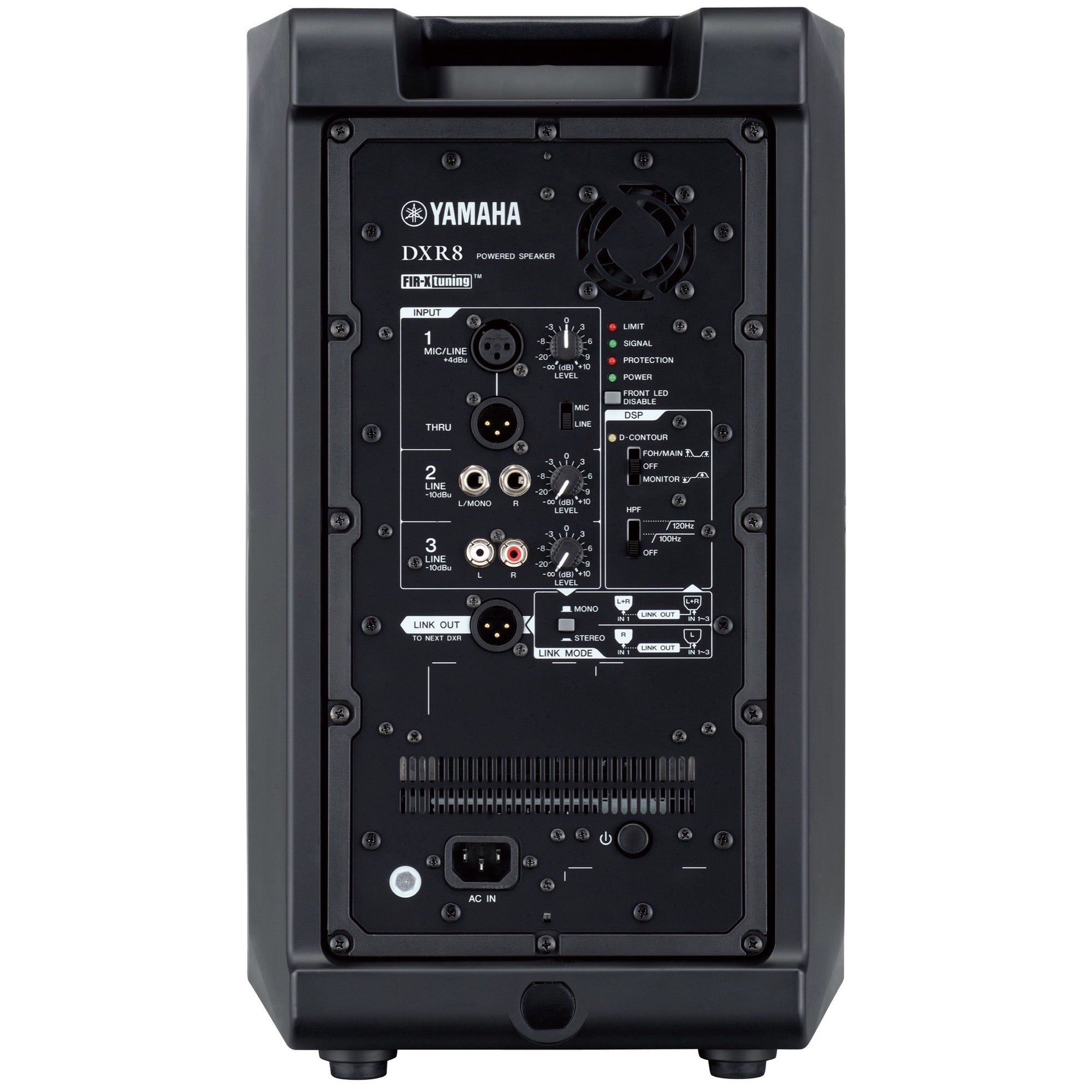 Yamaha DXR-8 2-Way Powered Loudspeaker Back