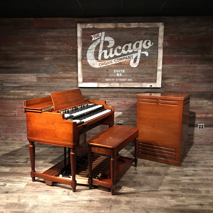 Hammond Vintage 1969 B-3 Organ & Leslie 122 Speaker View 2
