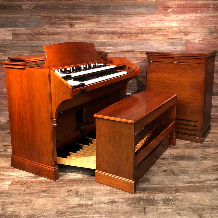 Hammond RT3 Organ (1960) - Red Mahogany and Leslie 122 Speaker - Walnut