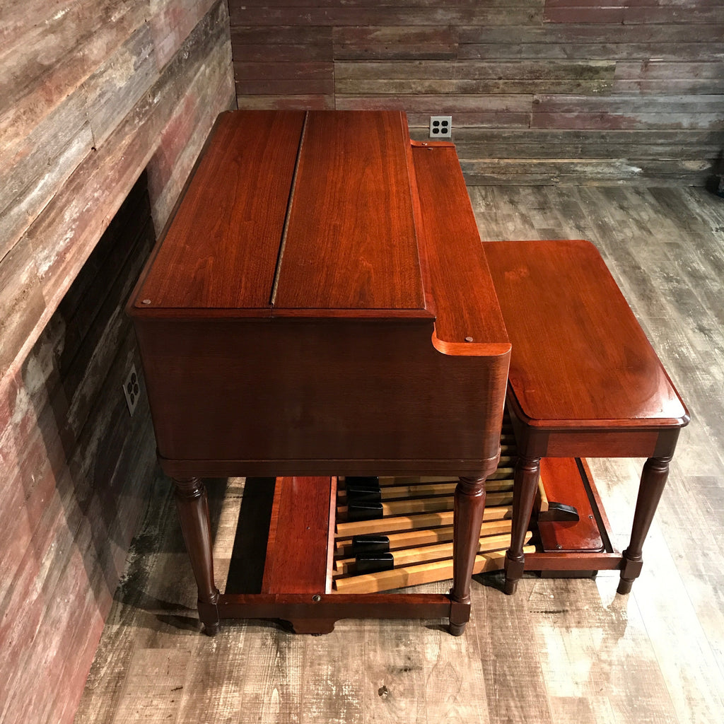 Hammond Vintage (1957) B-3 Organ and Leslie Type 122 Rotary Speaker - Red Mahogany View 5