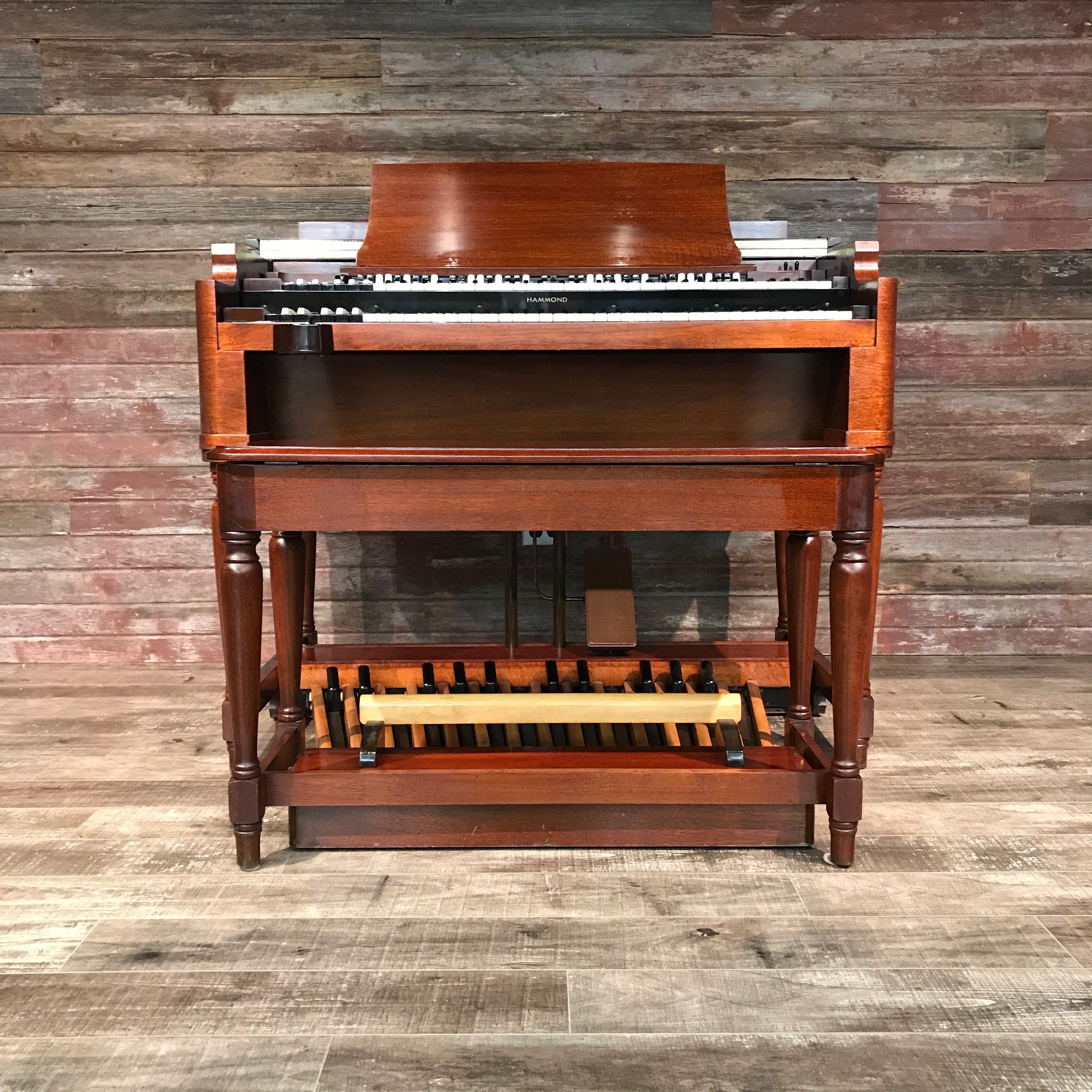 Hammond Vintage (1957) B-3 Organ and Leslie Type 122 Rotary Speaker - Red Mahogany View 7