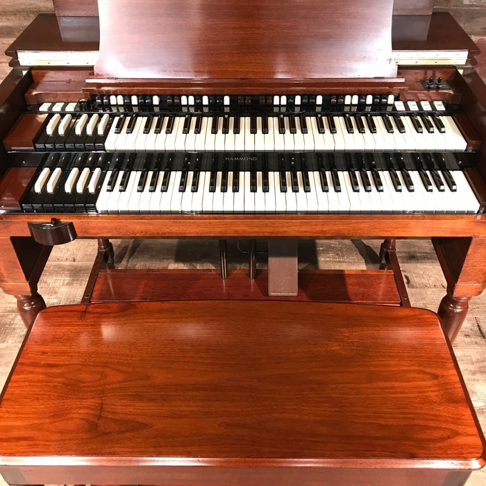 Hammond Vintage (1957) B-3 Organ and Leslie Type 122 Rotary Speaker - Red Mahogany View 8