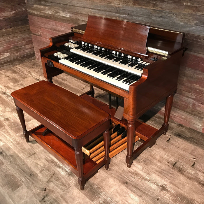 Hammond Vintage (1957) B-3 Organ and Leslie Type 122 Rotary Speaker - Red Mahogany View 9