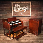 Hammond Vintage (1957) B-3 Organ and Leslie Type 122 Rotary Speaker - Red Mahogany View 2