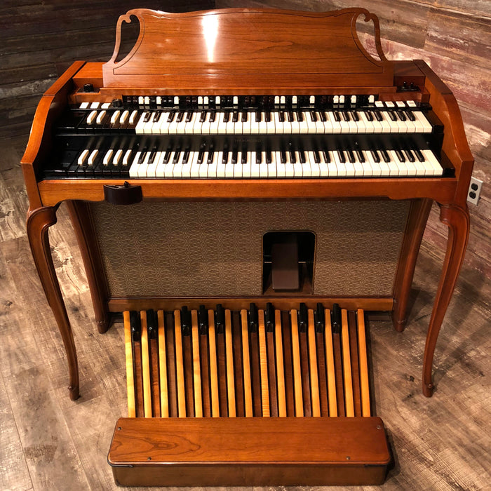 Hammond Vintage (1962) A-102 Organ and Leslie Type 142 Rotary Speaker - Cherry View 2
