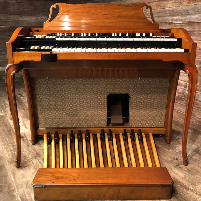 Hammond Vintage (1962) A-102 Organ and Leslie Type 142 Rotary Speaker - Cherry View 3