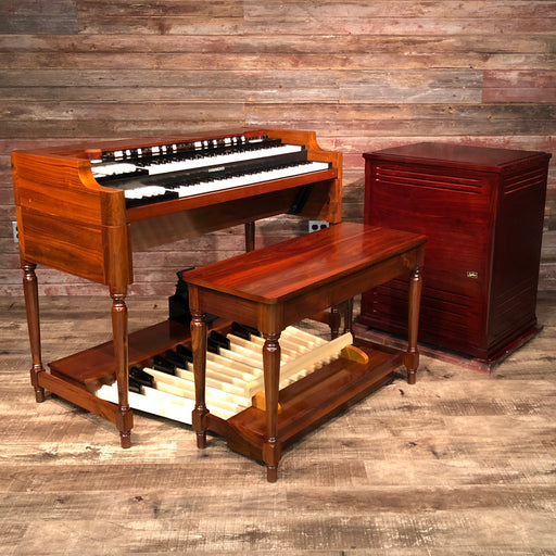 Hammond Vintage A-3 Organ and Leslie Type 3300 Rotary Speaker - Red Walnut