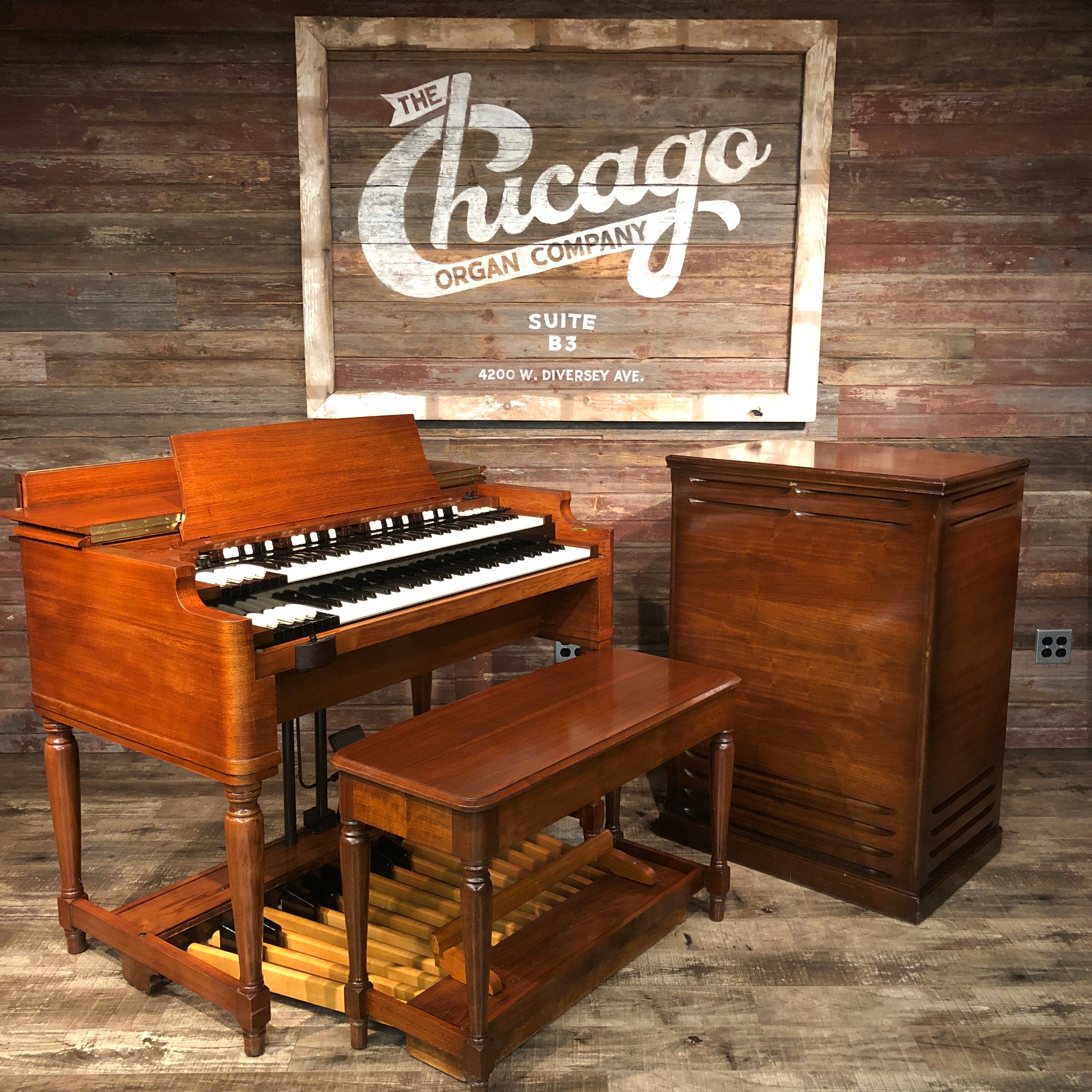 Hammond Vintage (1957) B-3 Organ with Leslie 122 Rotary Speaker View 3