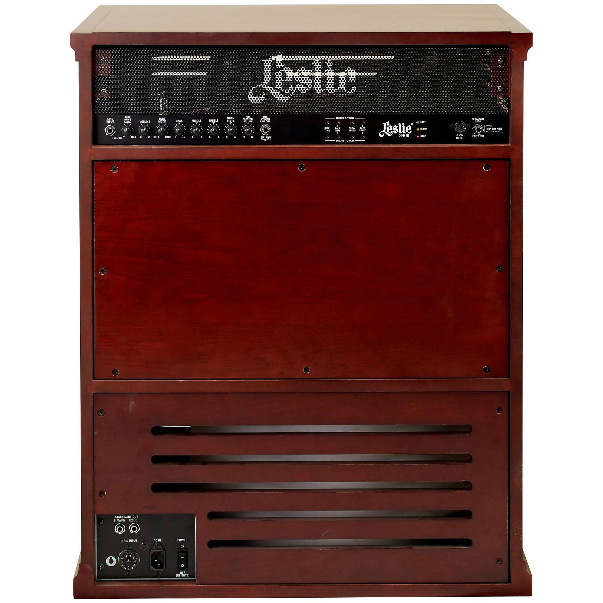Leslie 3300W Rotary Speaker Combo Amplifier - Red Walnut – The