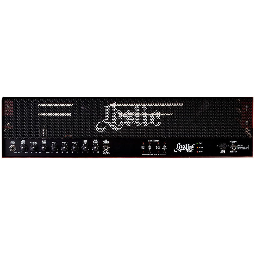 Leslie 3300W Rotary Speaker Combo Amplifier - Red Walnut - Controls