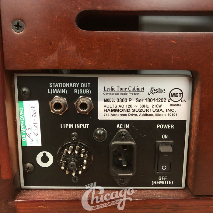 Leslie 3300W Rotary Speaker Combo Amplifier - Red Walnut (Open Box)
